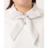 【大きいサイズ】レイヤード風ボウタイトップス | eur3 | 詳細画像22 