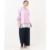 【大きいサイズ】ダンボールカットソー×レースインナーセット | eur3 | 詳細画像3 