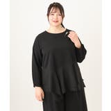 【大きいサイズ】カットジョーゼットイレヘムトップス | eur3 | 詳細画像14 