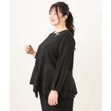 【大きいサイズ】カットジョーゼットイレヘムトップス | eur3 | 詳細画像15 