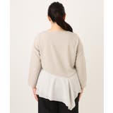 【大きいサイズ】カットジョーゼットイレヘムトップス | eur3 | 詳細画像7 