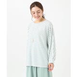 【大きいサイズ】リップルボーダーカットソー | eur3 | 詳細画像2 