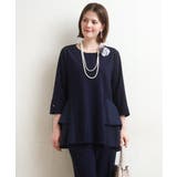 【大きいサイズ/セットアップ対応】カットジョーゼットバックティアードカットソー | eur3 | 詳細画像2 