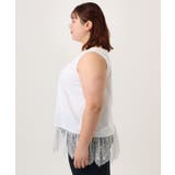 【大きいサイズ】レースヘムタンクトップ | eur3 | 詳細画像3 