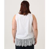 【大きいサイズ】レースヘムタンクトップ | eur3 | 詳細画像4 