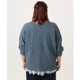 【大きいサイズ】リップルジャージー2WAYカットソー | eur3 | 詳細画像18 