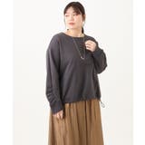 【大きいサイズ】袖ギャザー裏毛トップス | eur3 | 詳細画像31 