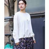 ベージュ(82) | 【大きいサイズ】袖ギャザー裏毛トップス | eur3