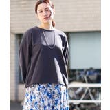 ダークグレー(93) | 【大きいサイズ】袖ギャザー裏毛トップス | eur3