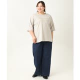 【大きいサイズ】ドロップショルダーロゴTシャツ | eur3 | 詳細画像5