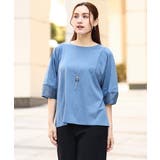 【大きいサイズ】シアーランタンスリーブカットソー | eur3 | 詳細画像10 