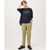 【大きいサイズ】コットンロゴTシャツ | eur3 | 詳細画像2