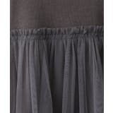 【大きいサイズ】チュールギャザーコンビチュニック | eur3 | 詳細画像12 