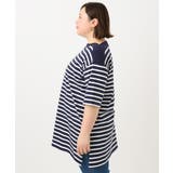 【大きいサイズ】ボートネックボーダーカットソー | eur3 | 詳細画像4