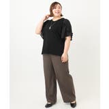 【大きいサイズ】ラッフルスリーブカットソー | eur3 | 詳細画像22 