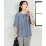 【大きいサイズ】シャンブレーストライププカットソー | eur3 | 詳細画像21