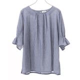 【大きいサイズ】シャンブレーストライププカットソー | eur3 | 詳細画像25