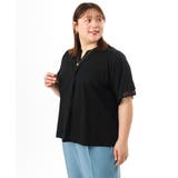 ブラック | 【大きいサイズ】シア―スリーブカットソー | eur3