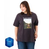 ダークブラウン | 【大きいサイズ/機能素材】フォトプリントTシャツ | eur3