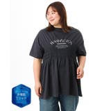 ダークグレー | 【大きいサイズ/機能素材】シャーリングロゴTシャツ | eur3