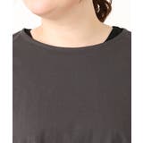 【大きいサイズ/soso×eur3】Tシャツ×プリーツタンクトップセット | eur3 | 詳細画像11 