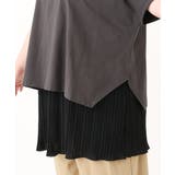 【大きいサイズ/soso×eur3】Tシャツ×プリーツタンクトップセット | eur3 | 詳細画像13 