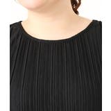 【大きいサイズ/soso×eur3】Tシャツ×プリーツタンクトップセット | eur3 | 詳細画像18 