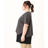 【大きいサイズ/soso×eur3】Tシャツ×プリーツタンクトップセット | eur3 | 詳細画像9 