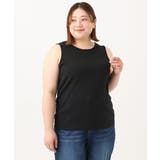 ブラック(94) | 【大きいサイズ】レースタンクトップ | eur3