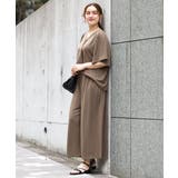 【大きいサイズ/セットアップ対応】接触冷感ジャージーVネックカットソー | eur3 | 詳細画像4 