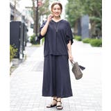 【大きいサイズ/セットアップ対応】接触冷感ジャージーVネックカットソー | eur3 | 詳細画像7 