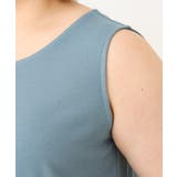 【大きいサイズ/接触冷感】ラウンドネックテレコタンクトップ | eur3 | 詳細画像6 