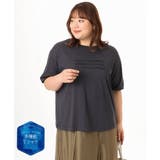 ダークグレー | 【大きいサイズ/機能素材】フロッキーロゴTシャツ | eur3