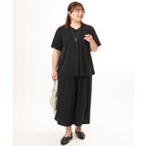 【大きいサイズ/接触冷感/セットアップ対応】Vネックジャージートップス | eur3 | 詳細画像24 