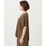 【大きいサイズ/接触冷感/セットアップ対応】Vネックジャージートップス | eur3 | 詳細画像7