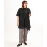 【大きいサイズ/ 接触冷感】シアーヘムイレヘムトップス | eur3 | 詳細画像11