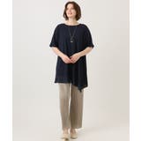 【大きいサイズ/ 接触冷感】シアーヘムイレヘムトップス | eur3 | 詳細画像4