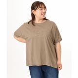 【大きいサイズ/UVカット/接触冷感】コットンエンボスロゴTシャツ | eur3 | 詳細画像3