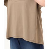 【大きいサイズ/UVカット/接触冷感】コットンエンボスロゴTシャツ | eur3 | 詳細画像8