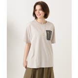 グレージュ | 【大きいサイズ】ジップポケットコットンTシャツ | eur3
