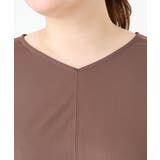 【大きいサイズ/接触冷感/セットアップ対応】Vネックジャージートップス | eur3 | 詳細画像11 