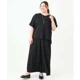 【大きいサイズ/接触冷感/セットアップ対応】Vネックジャージートップス | eur3 | 詳細画像19 