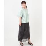 【大きいサイズ/接触冷感】Vネックシルケット天竺カットソー | eur3 | 詳細画像14 