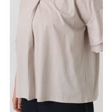 【大きいサイズ/接触冷感】Vネックシルケット天竺カットソー | eur3 | 詳細画像18 