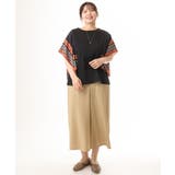 【大きいサイズ/接触冷感】スカーフプリントトップス | eur3 | 詳細画像20
