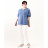 【大きいサイズ/汗染み防止】Vネックカットソー | eur3 | 詳細画像14 