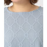 【大きいサイズ】アイレットレースティアードトップス | eur3 | 詳細画像6 