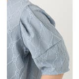 【大きいサイズ】アイレットレースティアードトップス | eur3 | 詳細画像7 