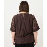 【大きいサイズ/a.v.v×eur3】幾何レースレイヤードトップス | eur3 | 詳細画像6