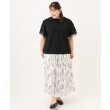 【大きいサイズ/a.v.v×eur3】シアー切替フレアスリーブトップス | eur3 | 詳細画像31 